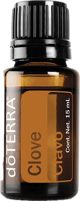 Clavo 15 mL, foto del producto con etiqueta en español