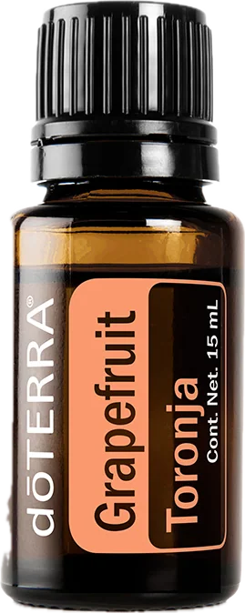 Toronja 15 mL, foto del producto con etiqueta en español
