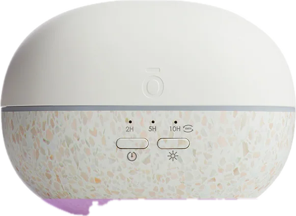 Difusor Pebble, foto del producto con etiqueta en español