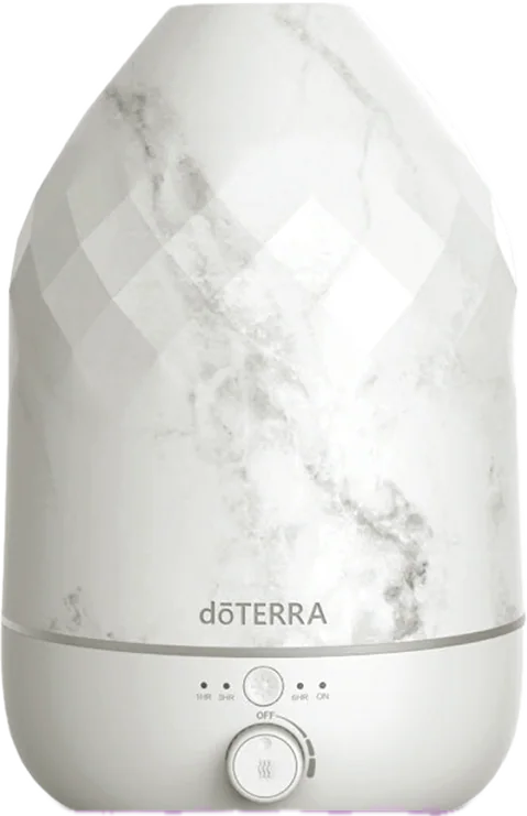 Difusor Volo Marble, foto del producto con etiqueta en español